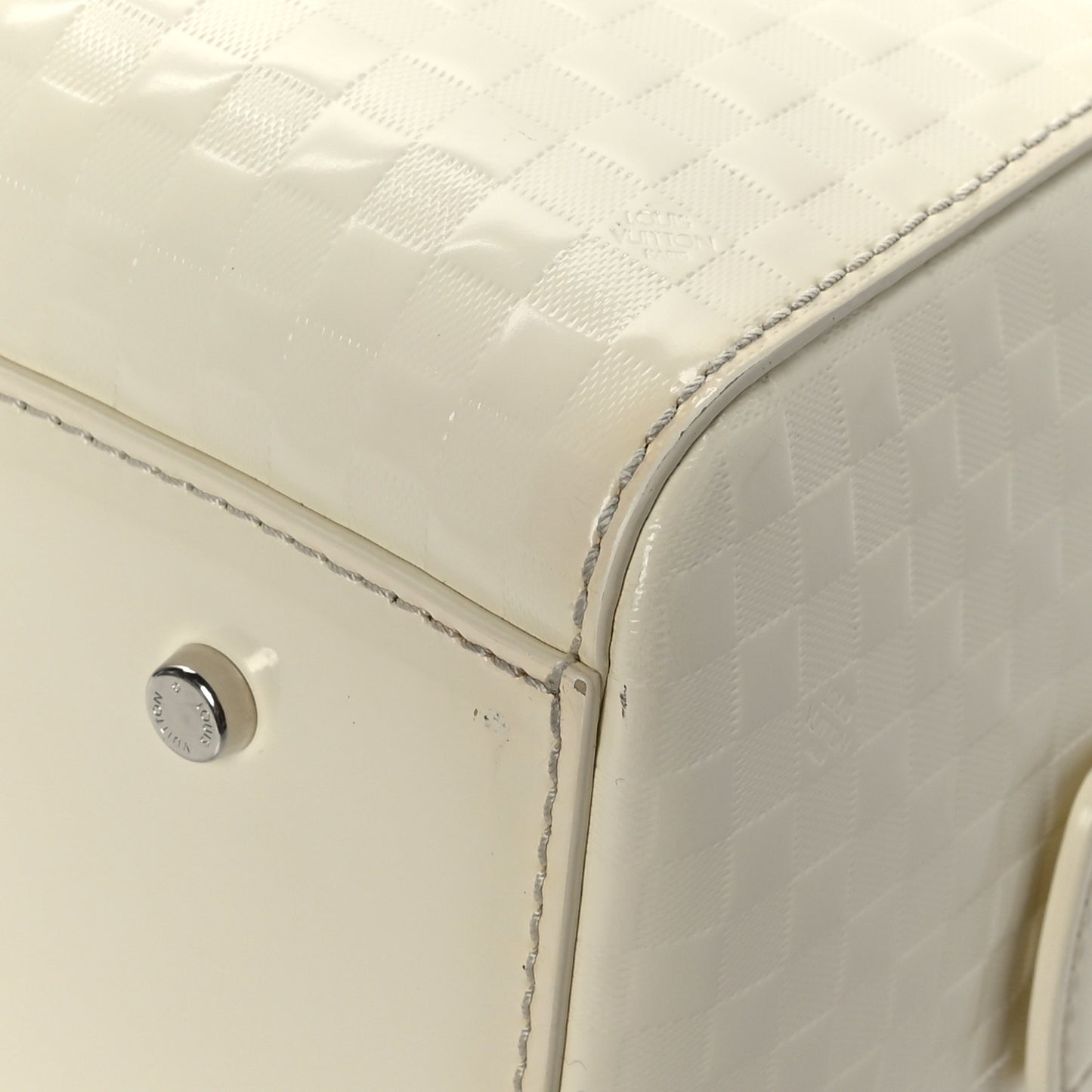 Damier Facette Speedy Cube PM Cream