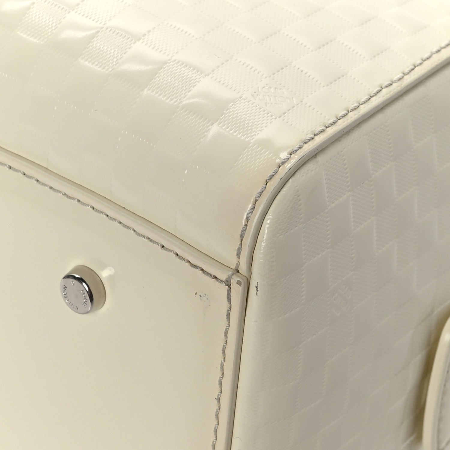 Louis Vuitton Damier Facette Speedy Cube PM Cream 11 of 13