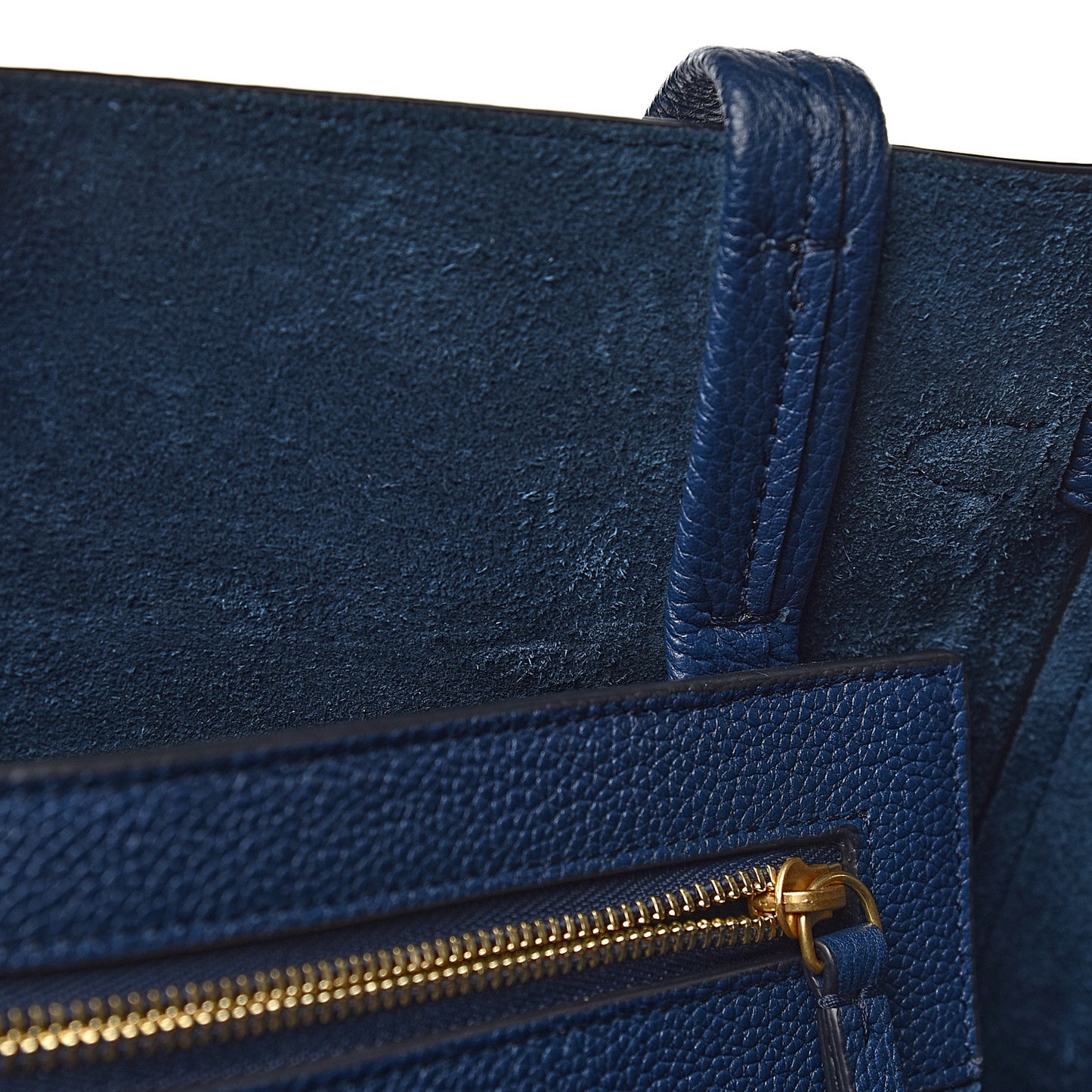 Soft Grained Calfskin Small Belt Cabas Phantom Abyss Blue