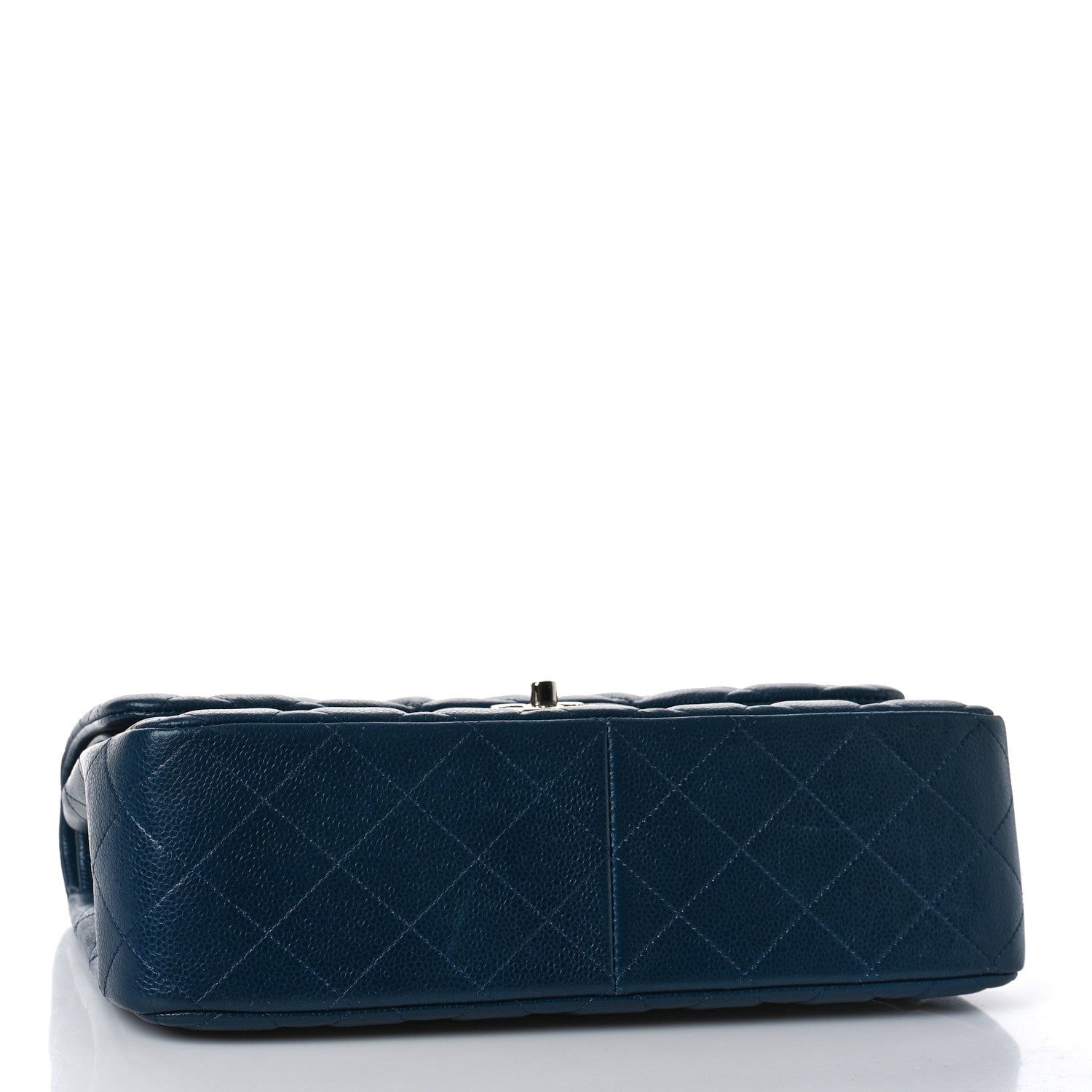 Chanel Caviar Quilted Jumbo Double Flap Navy Blue 4 of 11