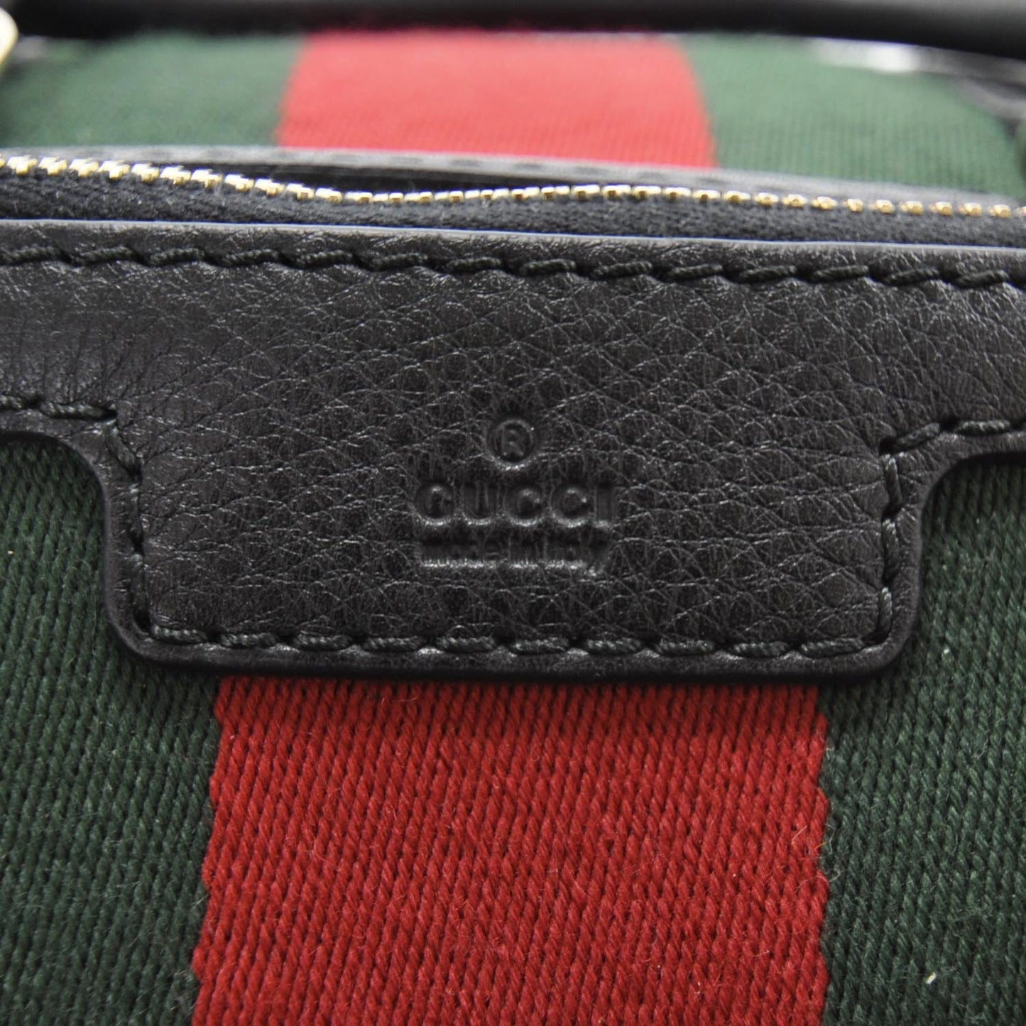 Leather Vintage Web Boston Black