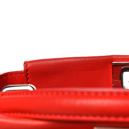 Fendi Nappa Mini Peekaboo Iconic Satchel Papavero 9 of 13