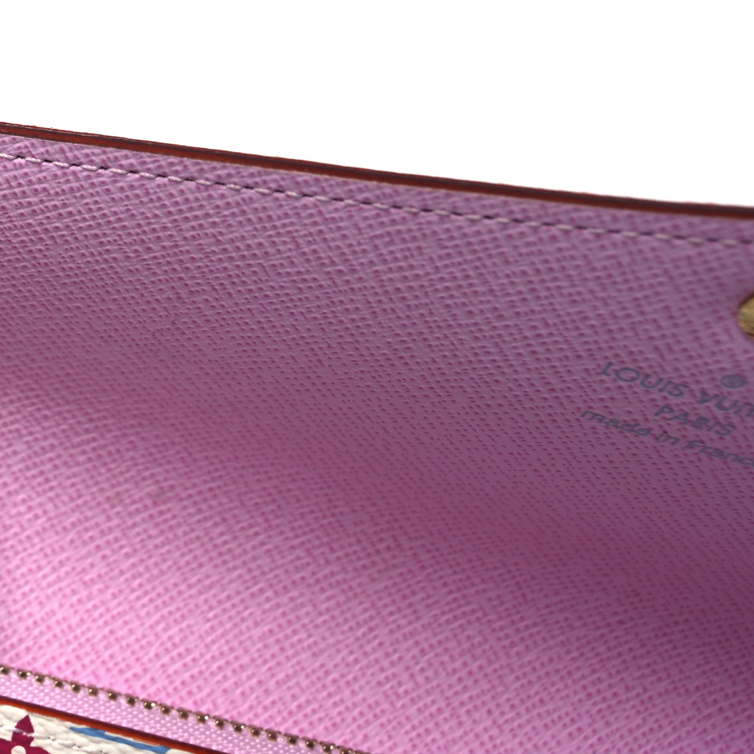 Louis Vuitton Monogram Multicolor Sarah Wallet NM White Litchi 8 of 9