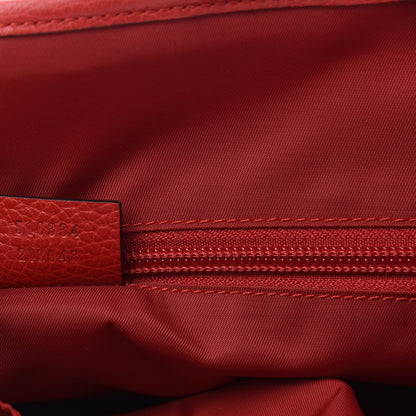 Gucci Nylon Monogram Double Buckle Flap Messenger Bag Vibrant Red 7 of 10