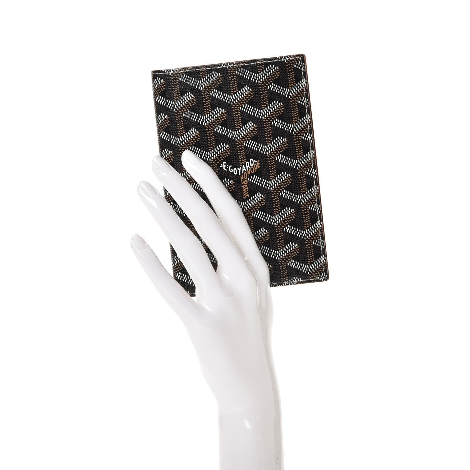 Goyard Goyardine Passport Wallet Black Gold 2 of 7