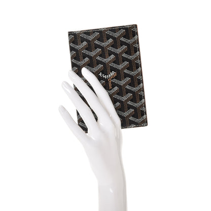 Goyard Goyardine Passport Wallet Black Gold 2 of 7