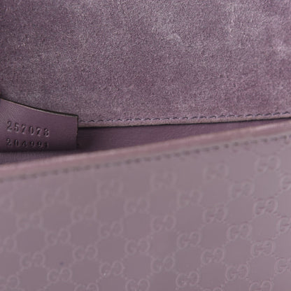 Gucci Patent Microguccissima Small Broadway Clutch Argyle Lavender 9 of 11