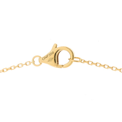 Cartier 18K Yellow Gold Diamond Mother of Pearl XS Amulette de Cartier Pendant Necklace 5 of 5