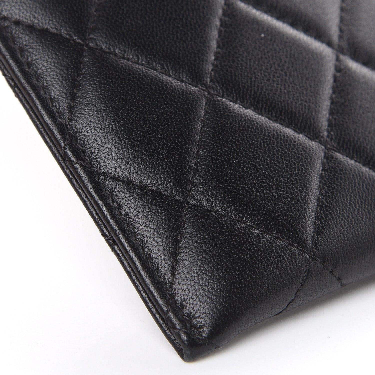 Chanel Lambskin Quilted Classic Zip Pouch Black 10 of 11