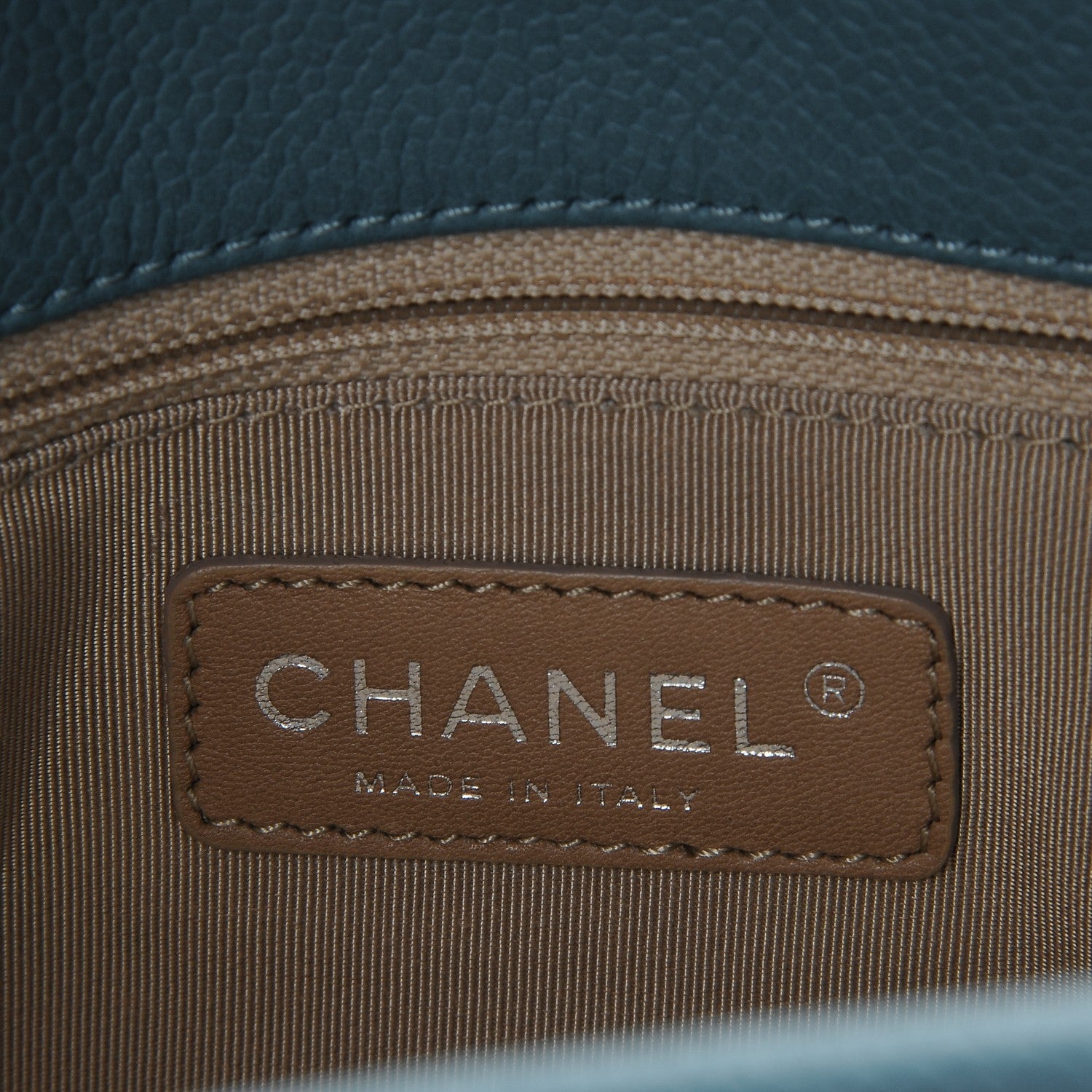 Chanel Caviar Quilted Timeless CC Tote Blue 6 of 7