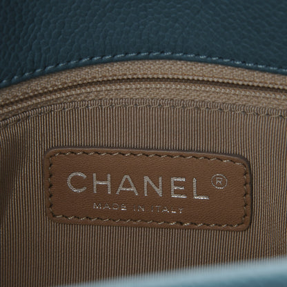 Chanel Caviar Quilted Timeless CC Tote Blue 6 of 7