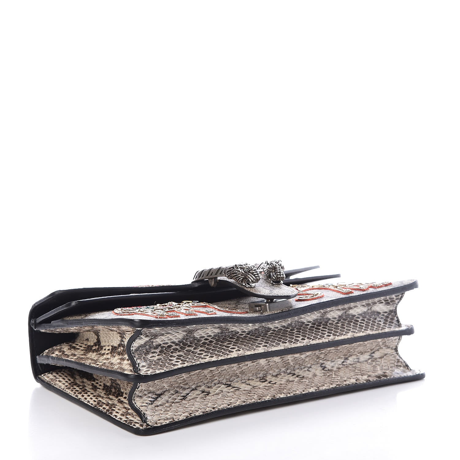 Gucci GG Supreme Monogram Elaphe Elephant Embroidered Small Dionysus Shoulder Bag 5 of 11