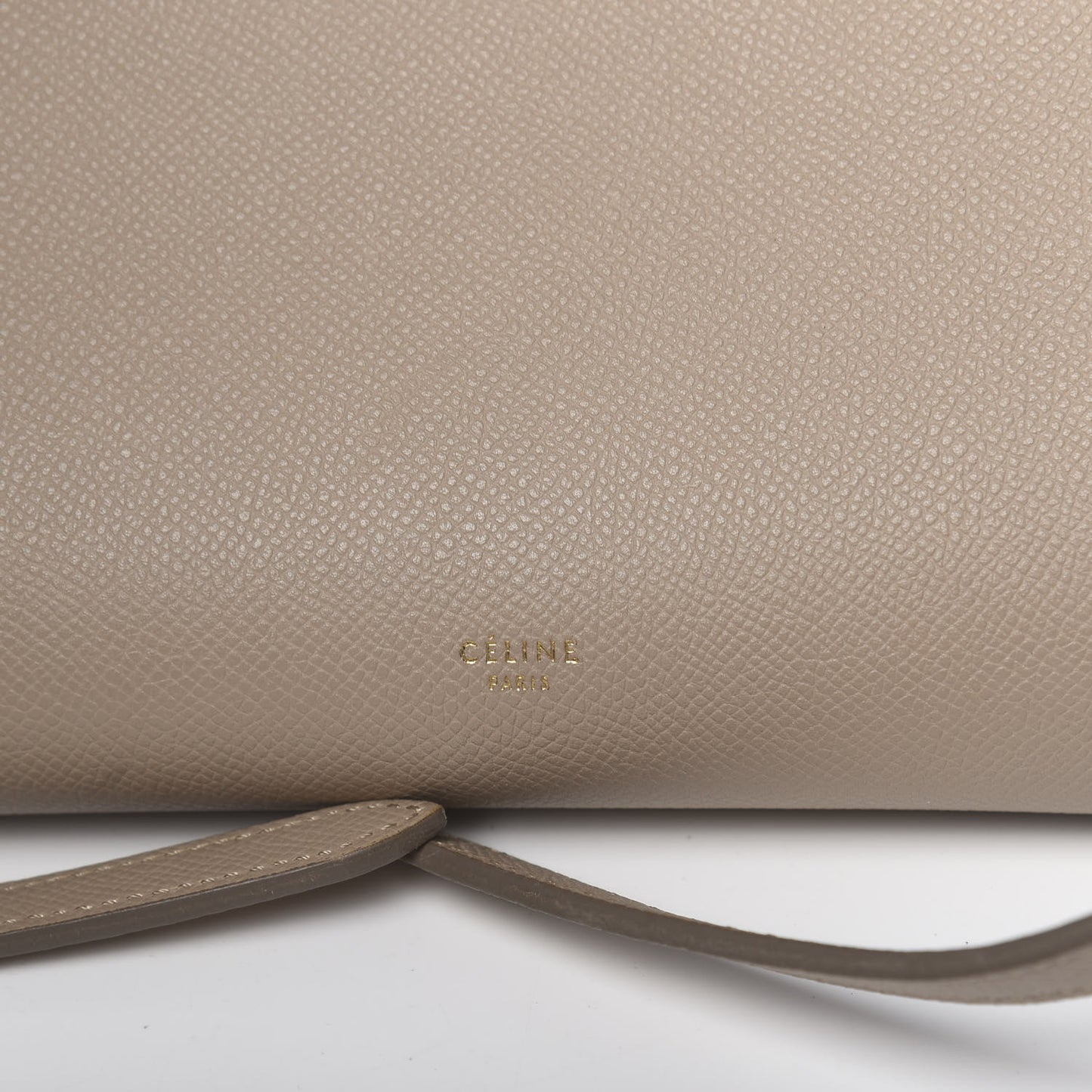 Grained Calfskin Mini Belt Bag Light Taupe