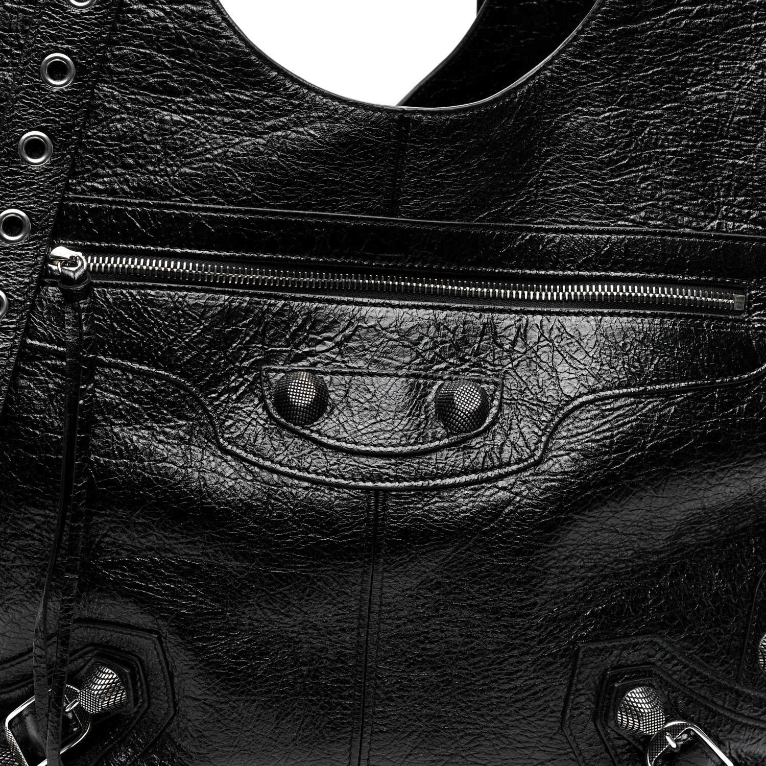 Balenciaga Agneau Arena Large Le Cagole Carry All Bag Black 8 of 10