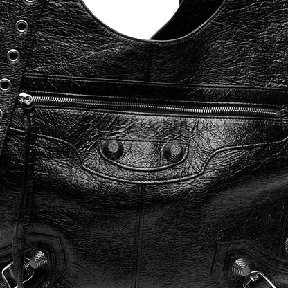 Balenciaga Agneau Arena Large Le Cagole Carry All Bag Black 8 of 10