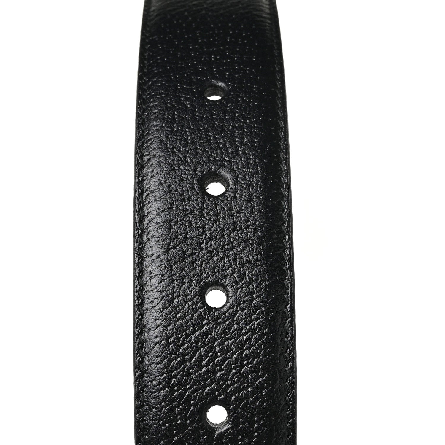Gucci Textured Dollar Calfskin Bees And Stars Print Mens 35mm Belt 90 36 Black Gold 4 of 4