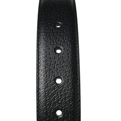 Gucci Textured Dollar Calfskin Bees And Stars Print Mens 35mm Belt 90 36 Black Gold 4 of 4