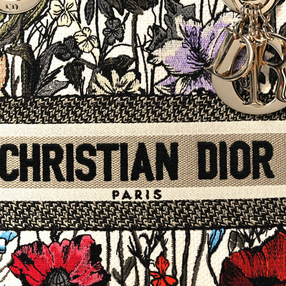 Christian Dior Canvas Embroidered Mille Fleurs Medium Lady D-Lite Multicolor 8 of 10