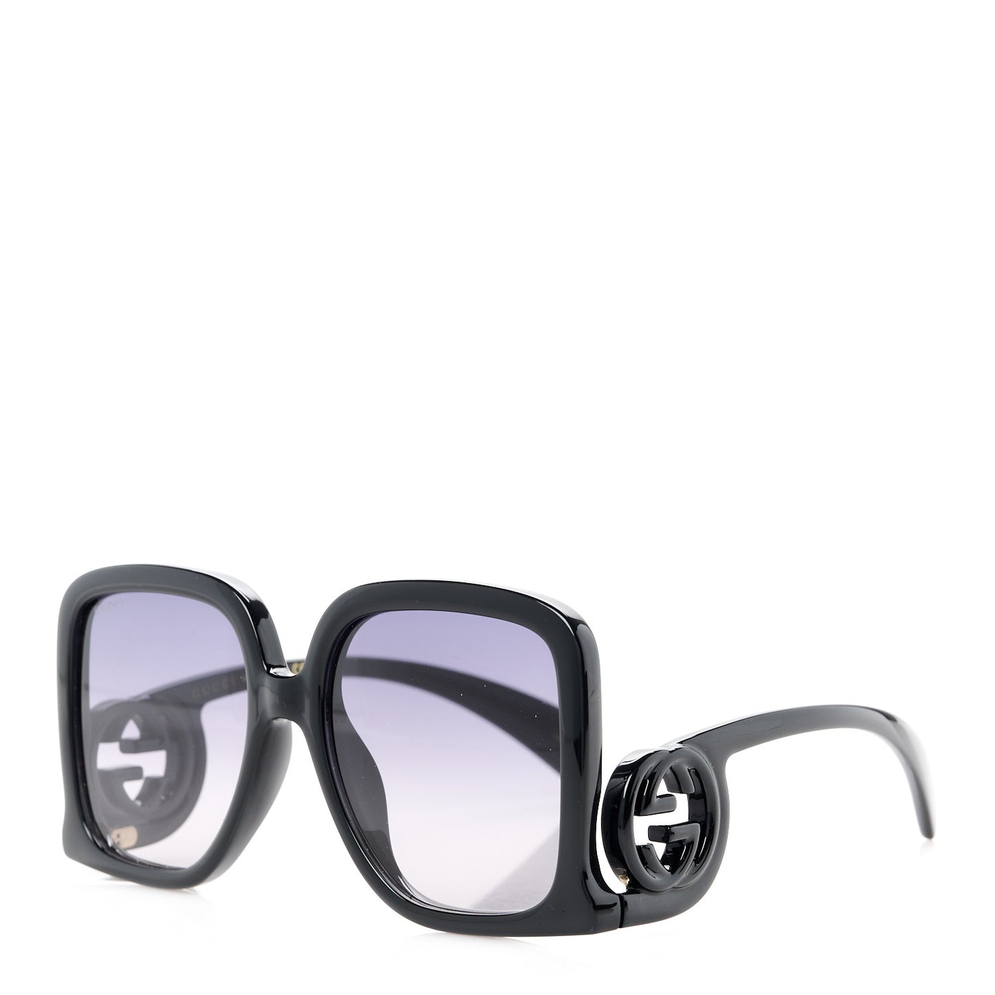 Acetate Rectangle Frame Sunglasses GG1326S Black