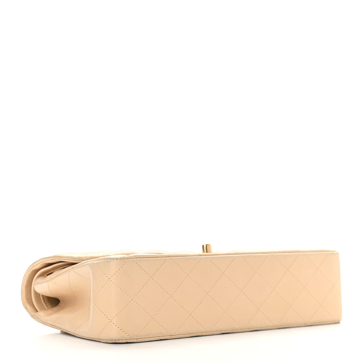 Chanel Lambskin Quilted Medium Double Flap Beige 4 of 14