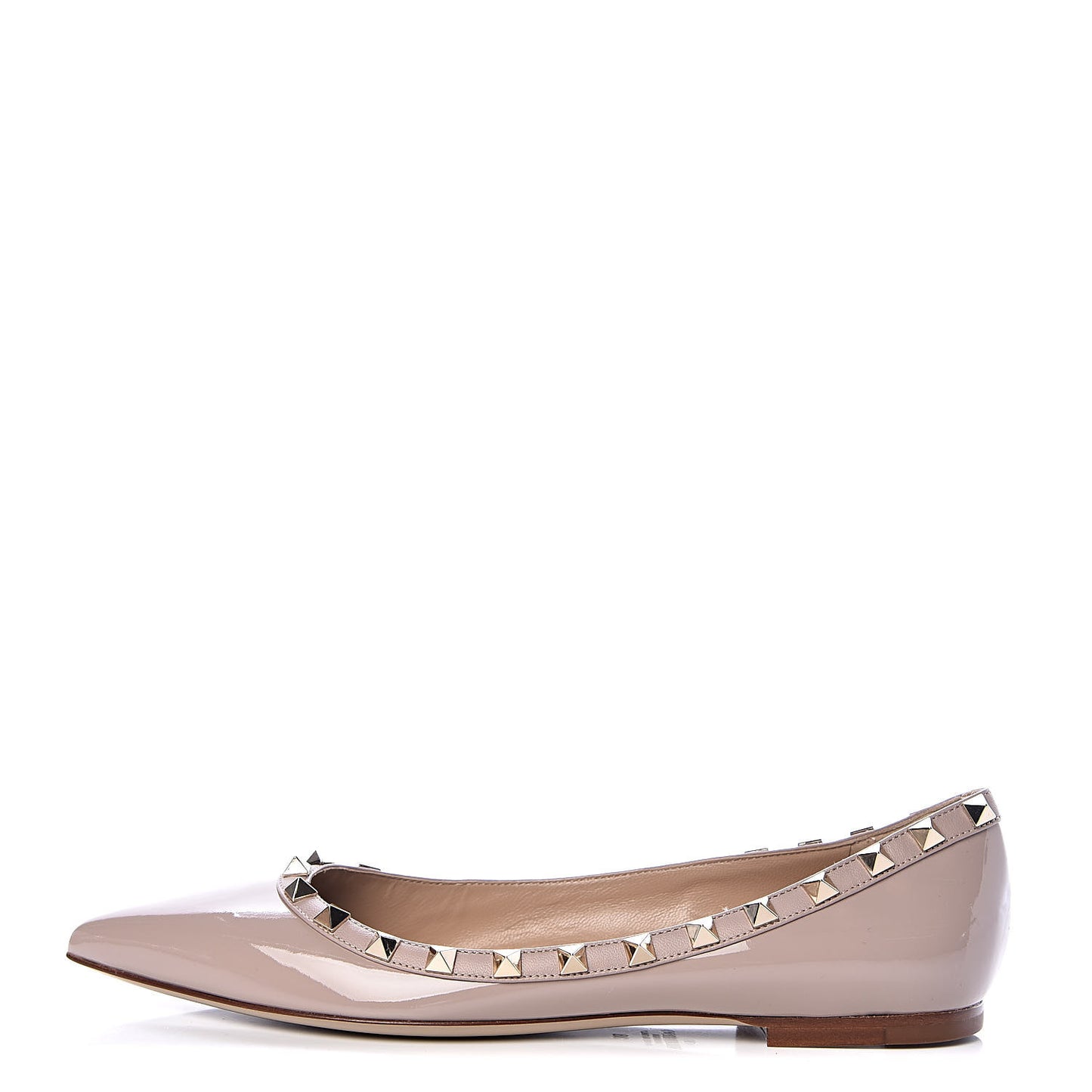 Patent Rockstud Ballerina Flats 38 Poudre