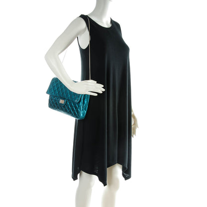 Chanel Metallic Calfskin Quilted Snake Chain 2.55 Reissue Flap Turquoise 2 of 7
