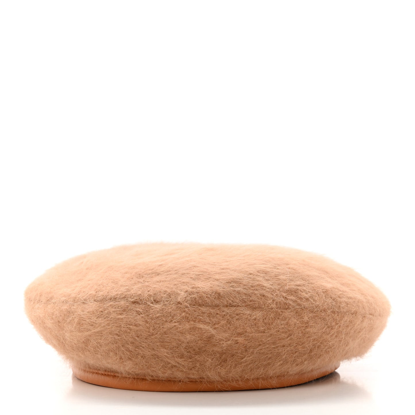 Rabbit Felt Angora Wool Beret S Camel