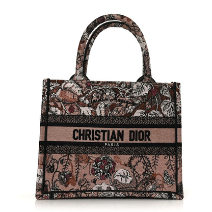 Christian Dior Canvas Embroidered Small Jardin Magique Book Tote Power Pink 1 of 9