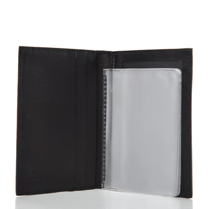 Gucci Guccissima Margaux Calfskin Avel Train Pass Card Case Black 5 of 6