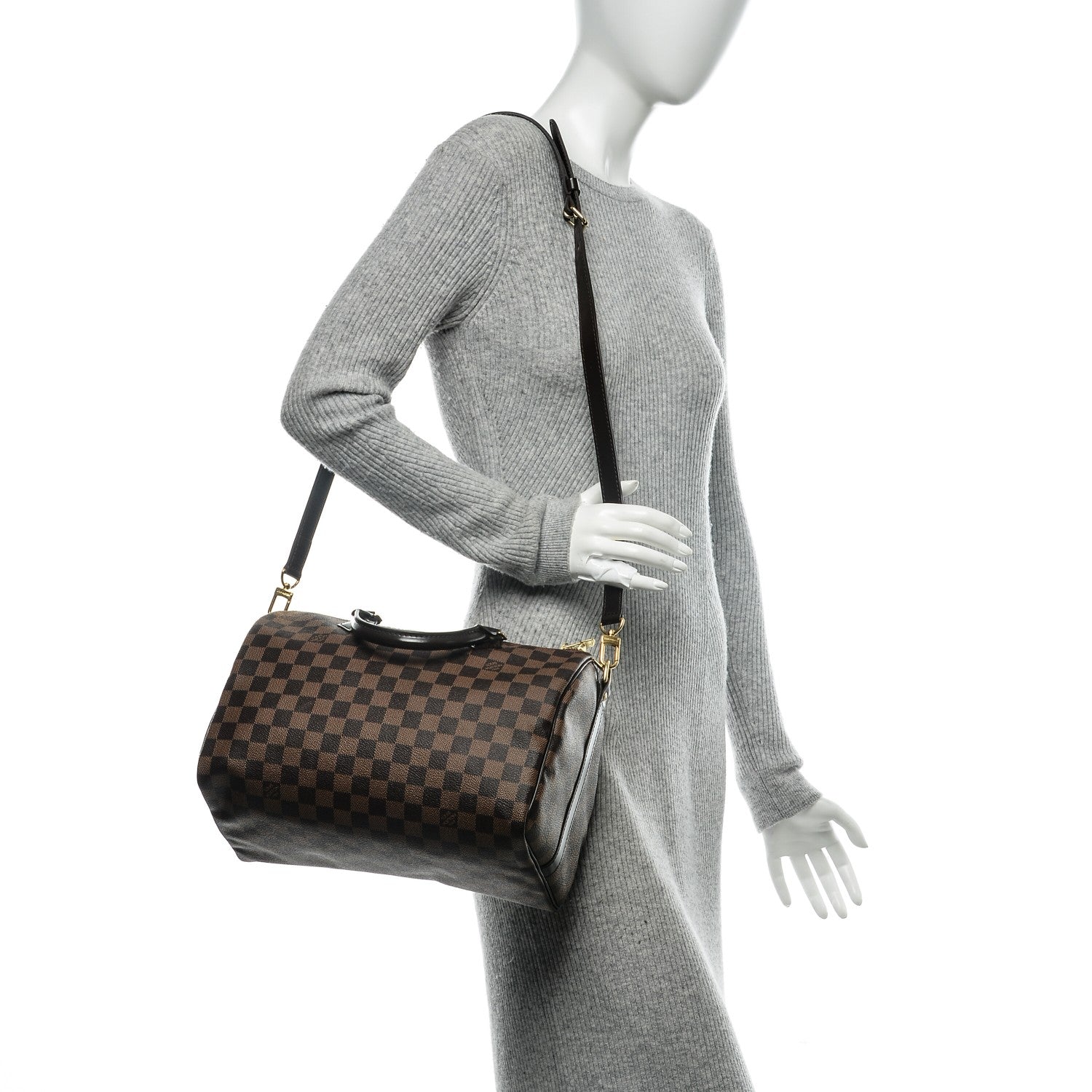 Louis Vuitton Damier Ebene Speedy Bandouliere 30 2 of 7