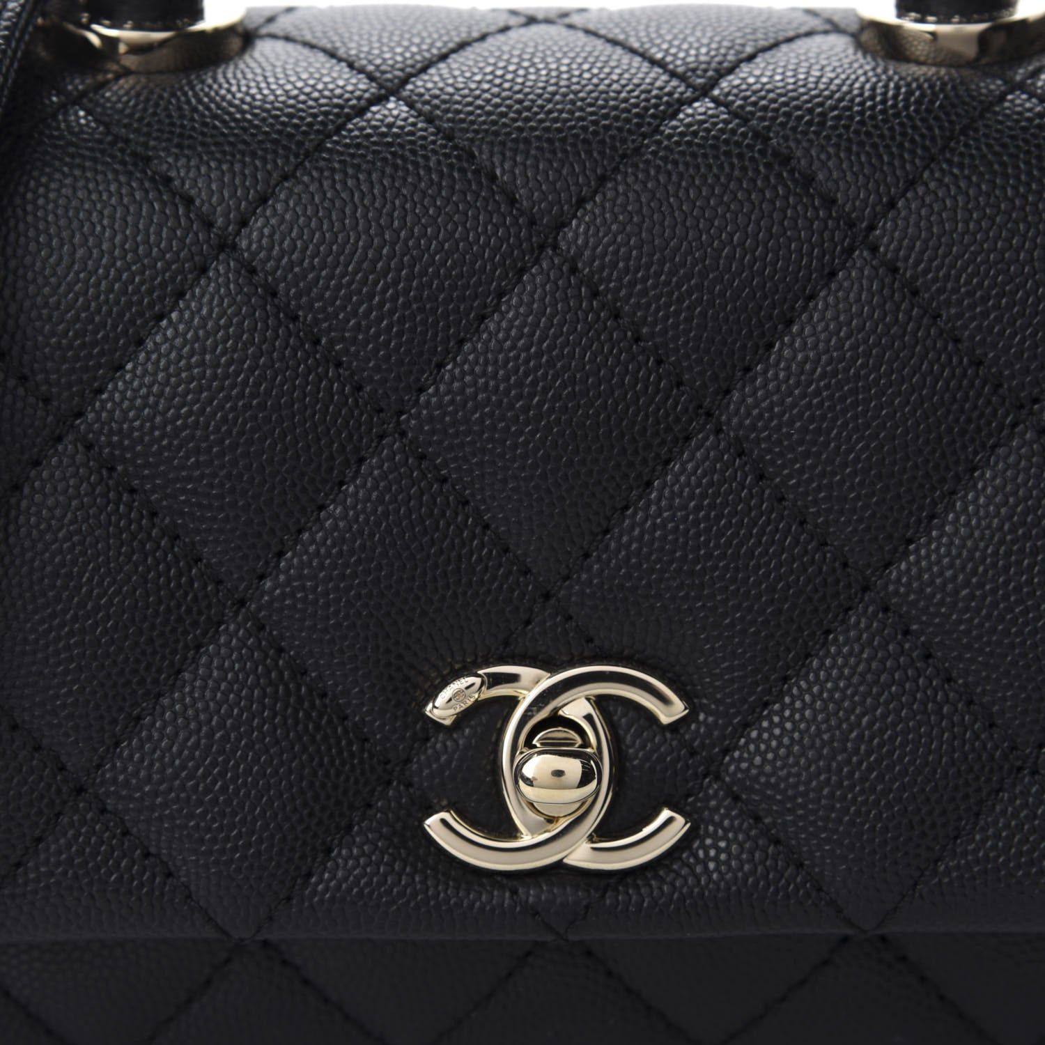 Chanel Caviar Quilted Extra Mini Coco Handle Flap Black 10 of 11