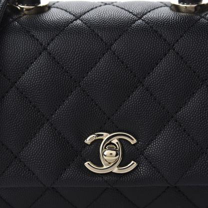 Chanel Caviar Quilted Extra Mini Coco Handle Flap Black 10 of 11