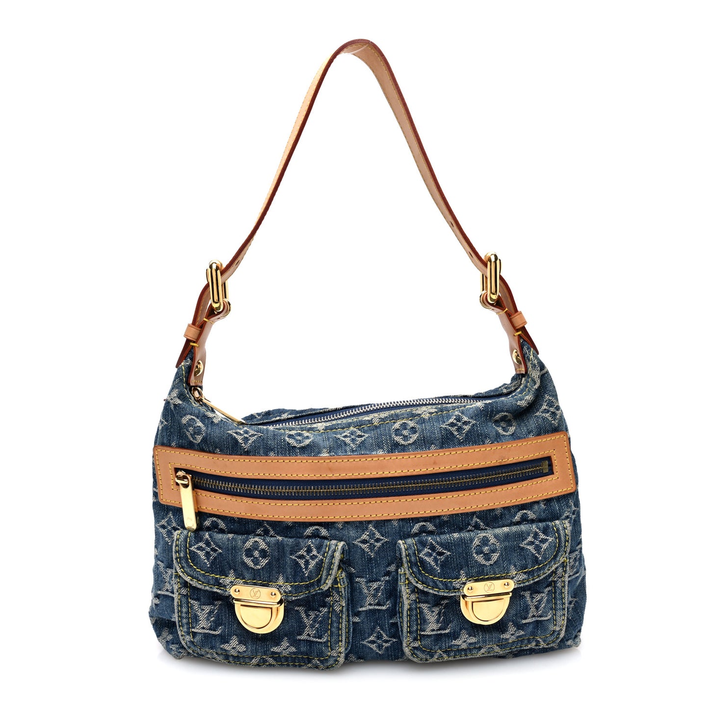 Monogram Denim Baggy PM Blue