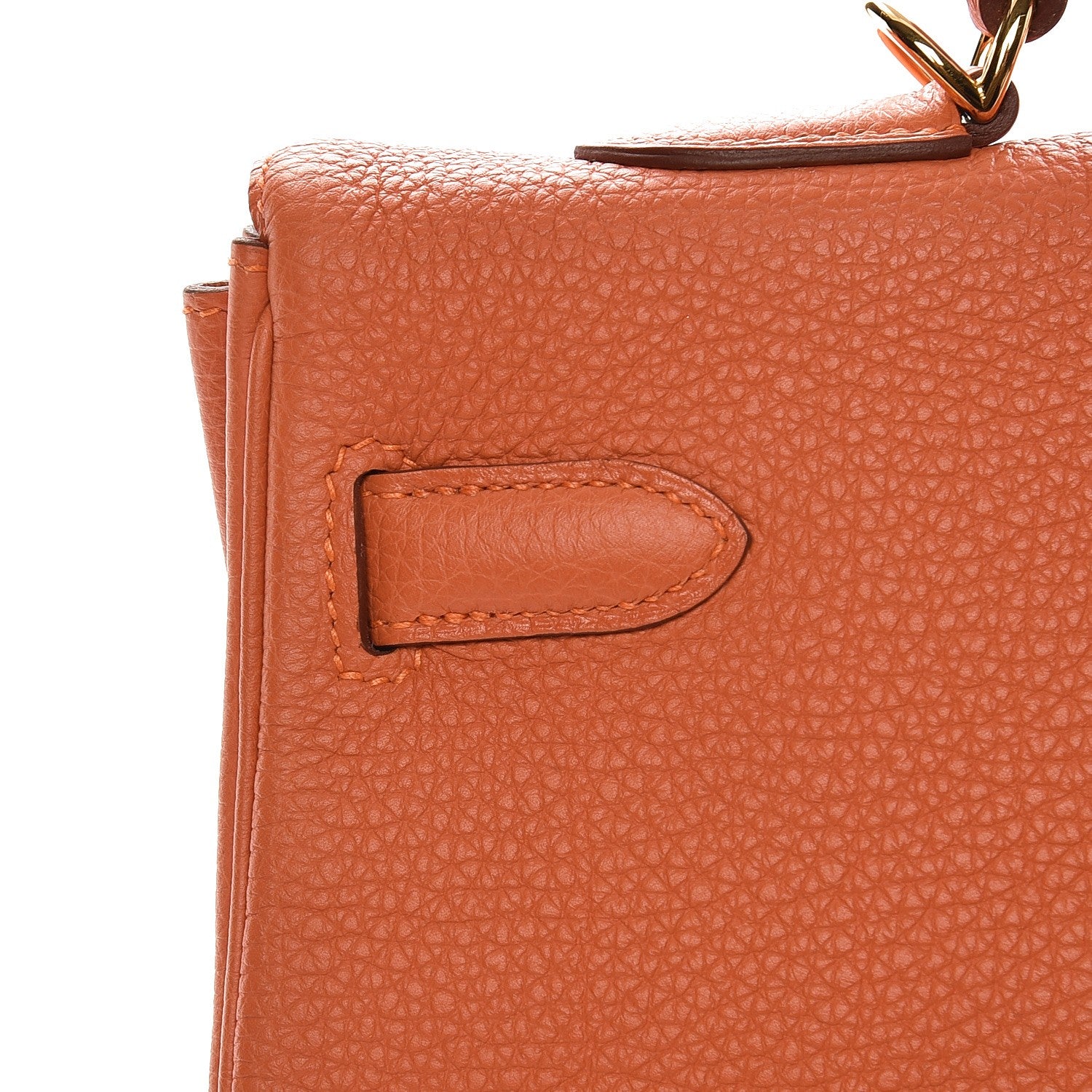 Hermes Togo Kelly Retourne 35 Orange 26 of 34