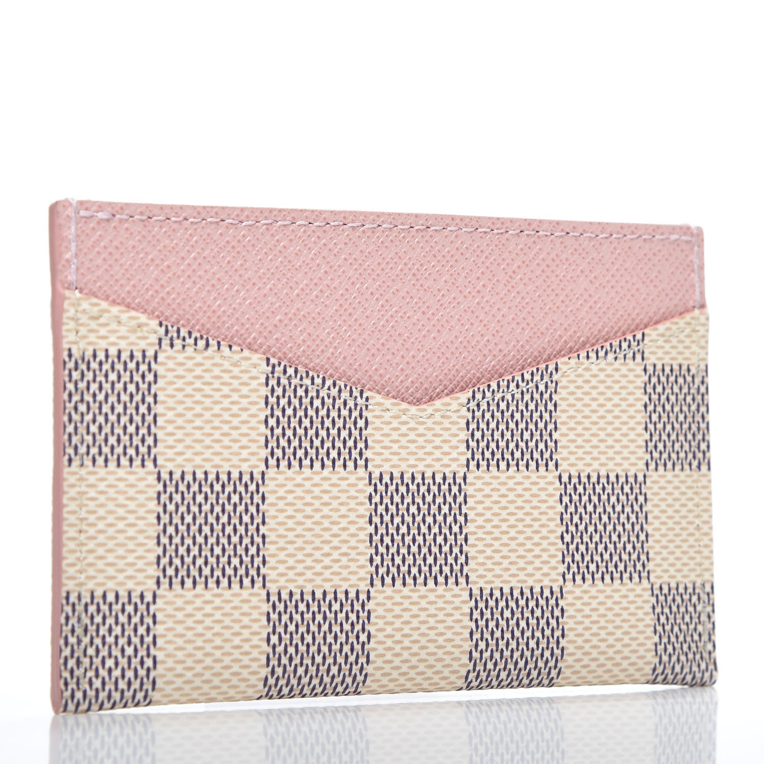 Louis Vuitton Damier Azur Daily Card Holder Rose Ballerine 2 of 7