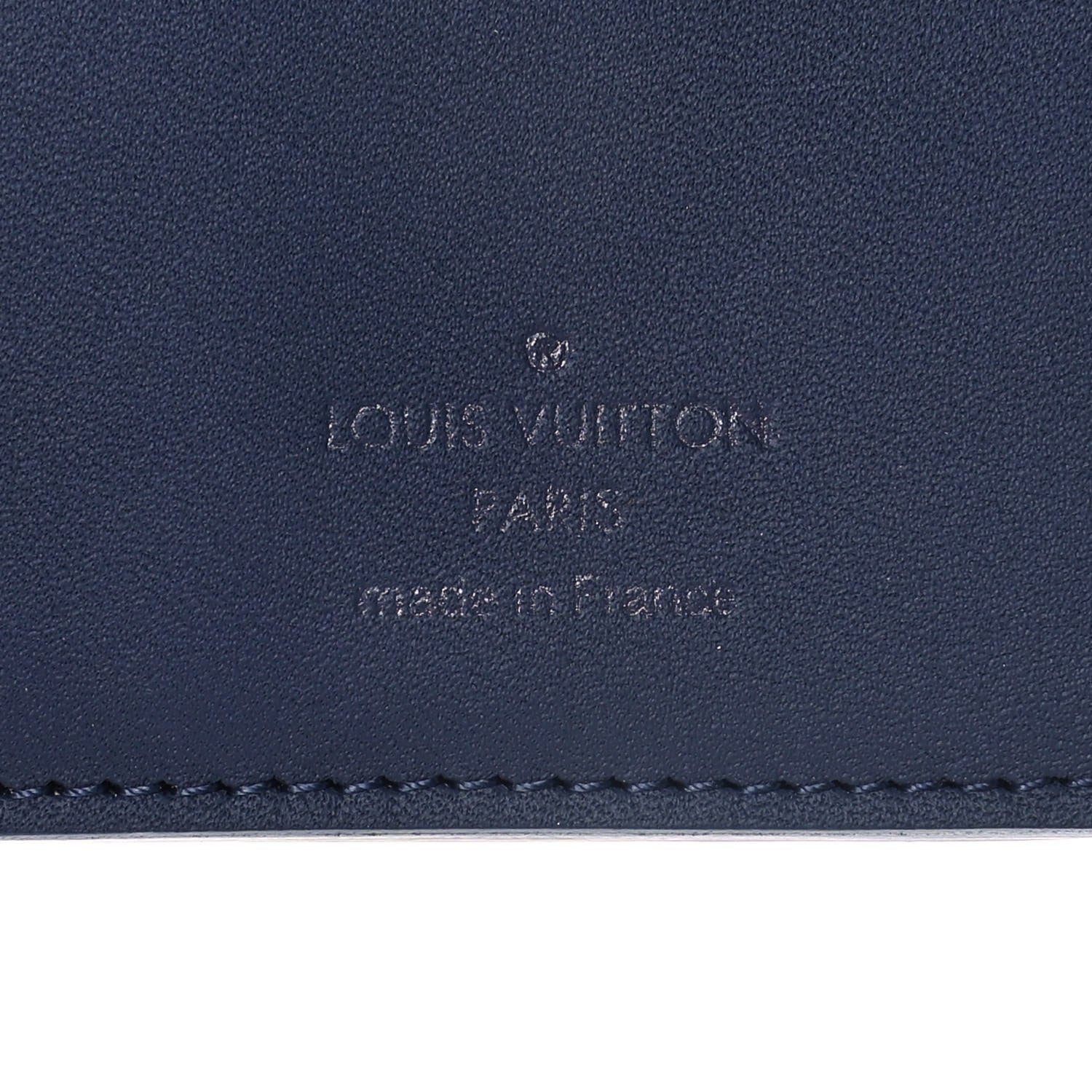 Louis Vuitton Calfskin Monogram Shadow Pocket Organizer Blue 7 of 8