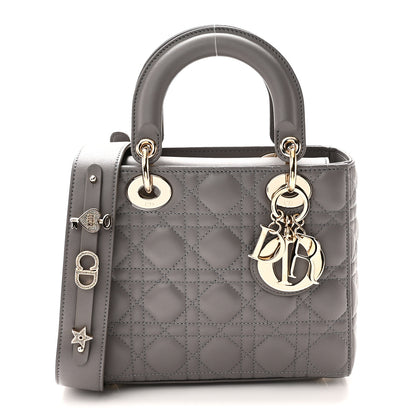 Christian Dior Lambskin Cannage Small My ABCDior Lady Dior Grey 1 of 10
