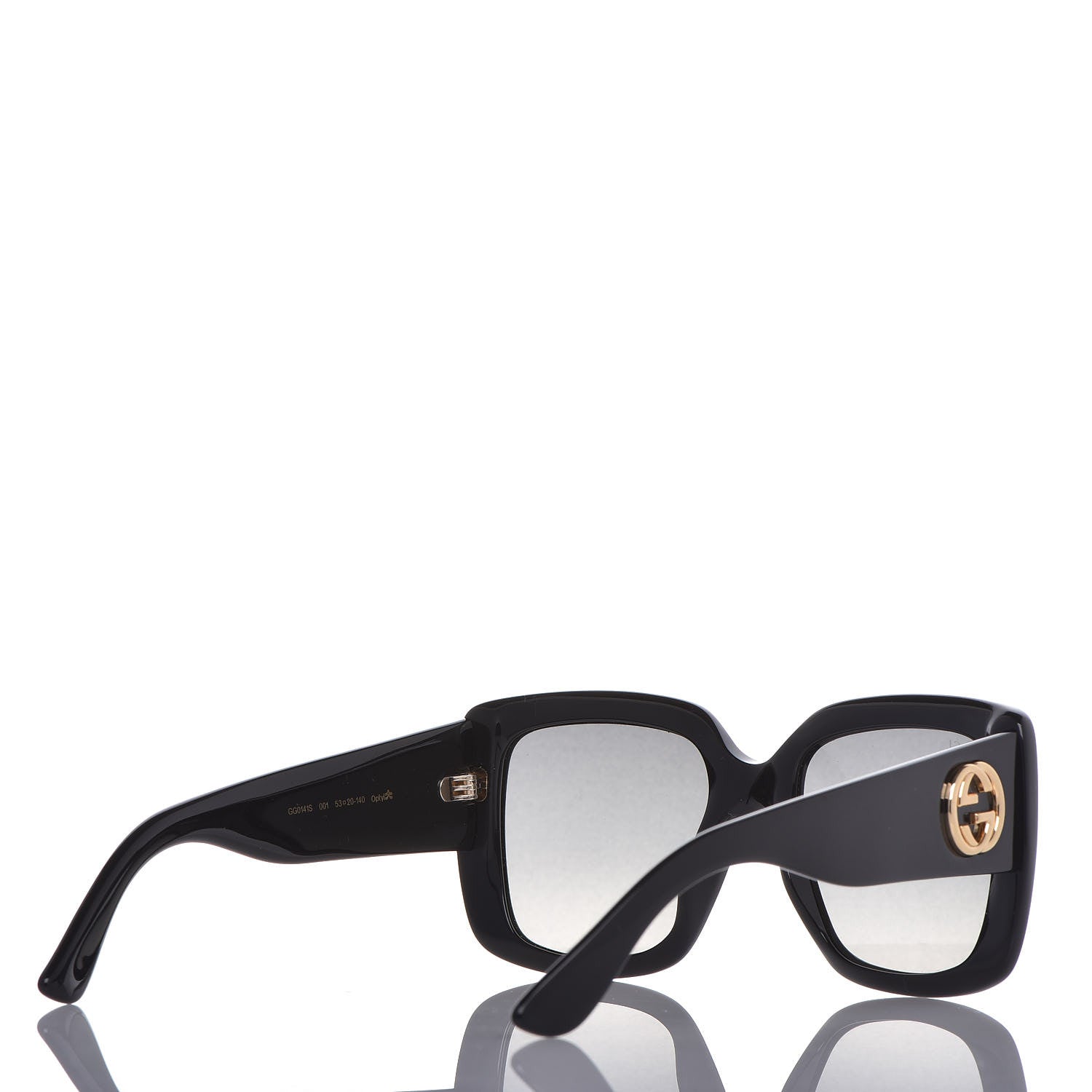 Gucci Acetate Square Frame Sunglasses GG0141S Black 4 of 7