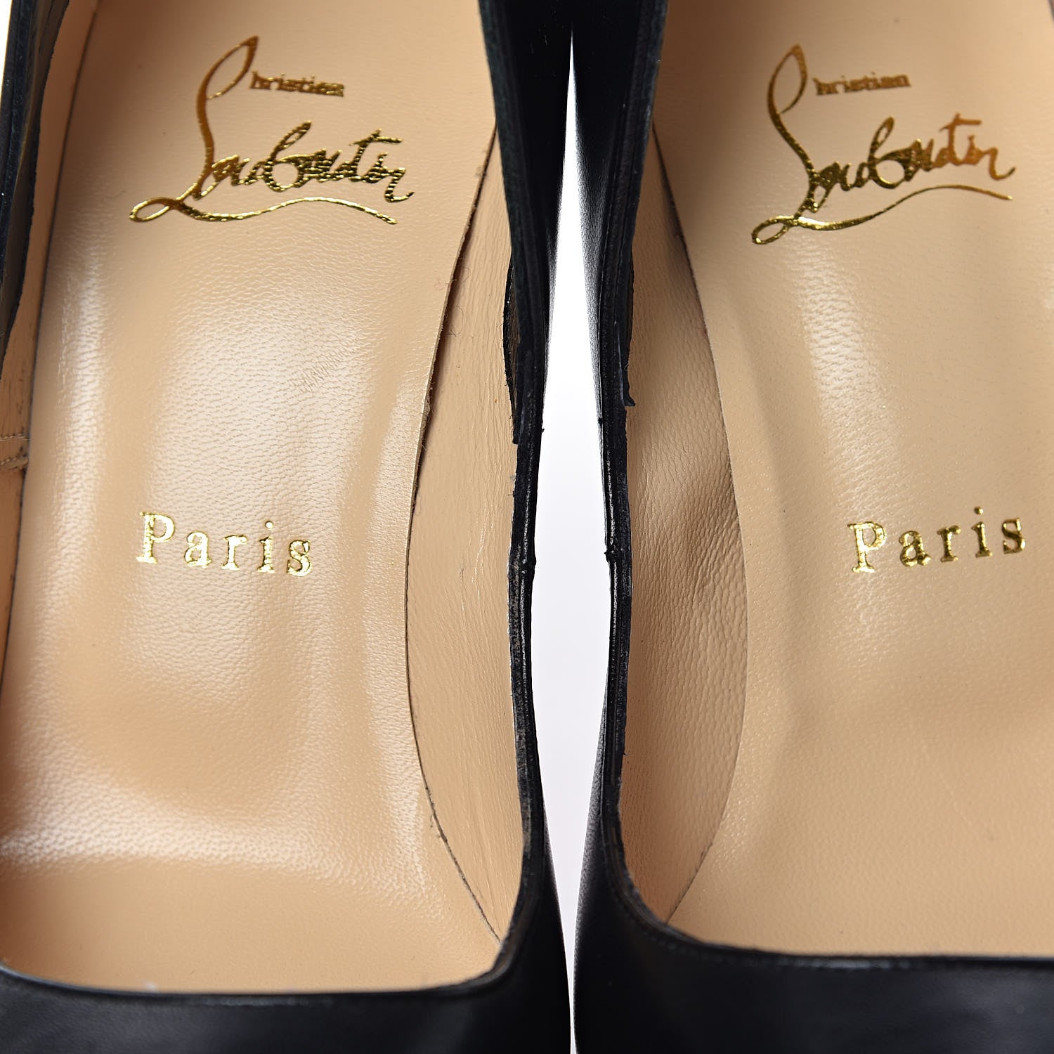 Christian Louboutin Shiny Nappa Victorina 100 Pumps 35.5 Black 9 of 14