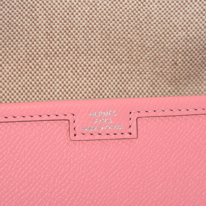 Hermes Epsom Jige PM Clutch Rose Confetti 6 of 8