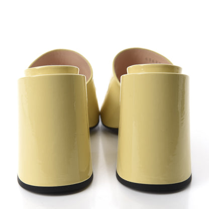 Gucci Patent Lexi Horsebit High-Heel Slide Sandals 37 Burro 5 of 11