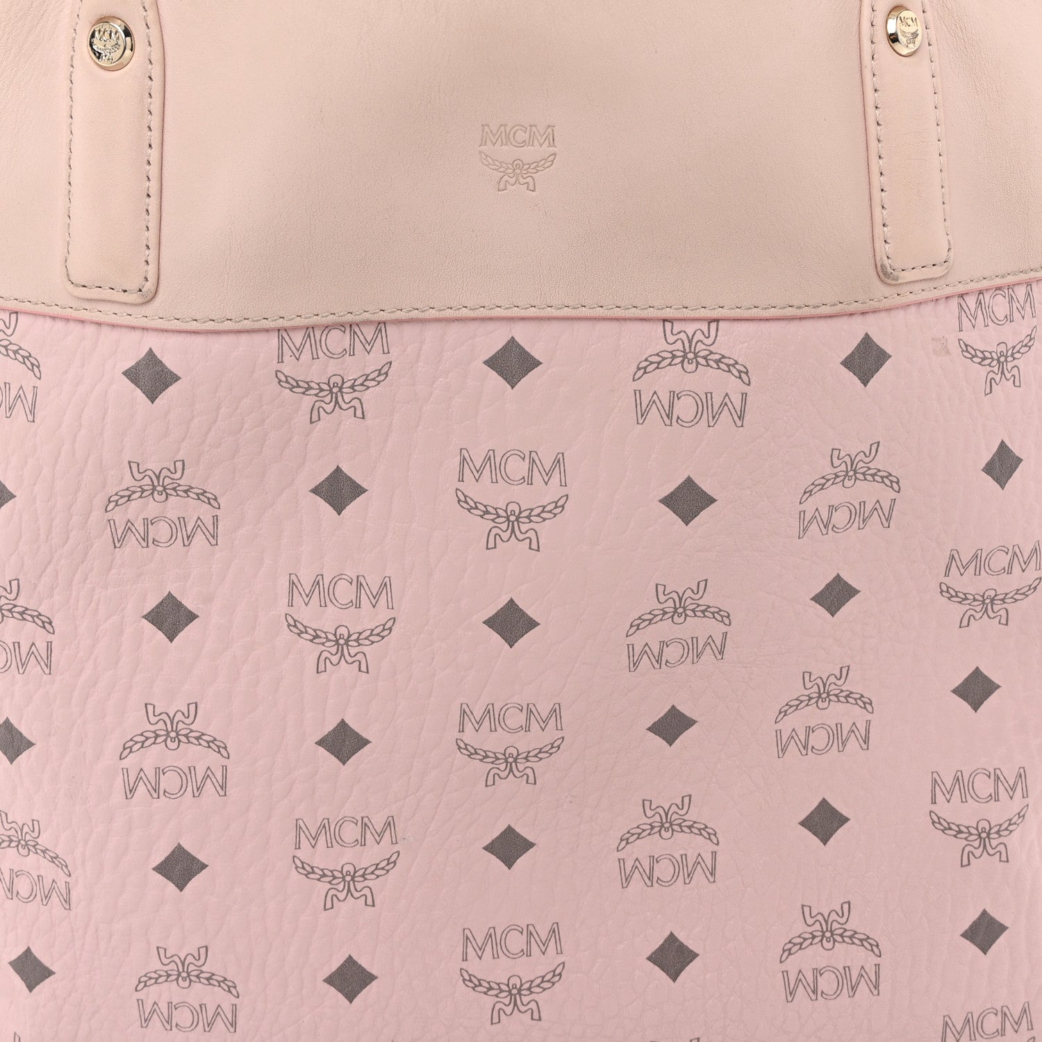 MCM Visetos Aren Tote Powder Pink 9 of 11