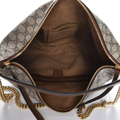 Gucci GG Supreme Monogram Large Linea A Hobo Light Brown 6 of 8