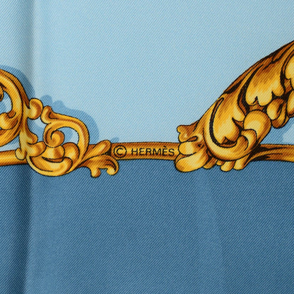 Hermes Silk Carrolses D'or Scarf 90 5 of 5