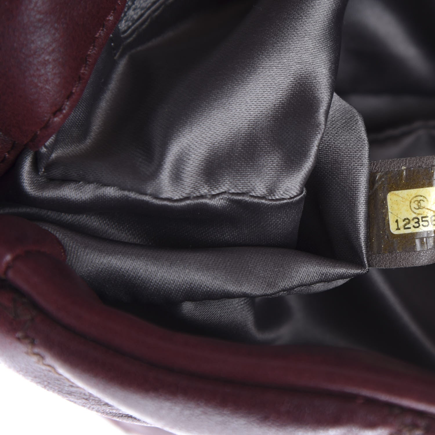 Chanel Calfskin Small Bubble Quilt Flap Burgundy 9 of 10