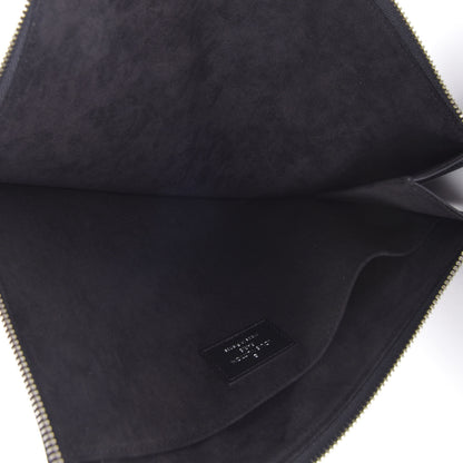 Louis Vuitton Calfskin Souple Pochette Jour PM Black 5 of 7