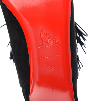 Christian Louboutin Veau Velours Medinana Flats 39 Black 6 of 7