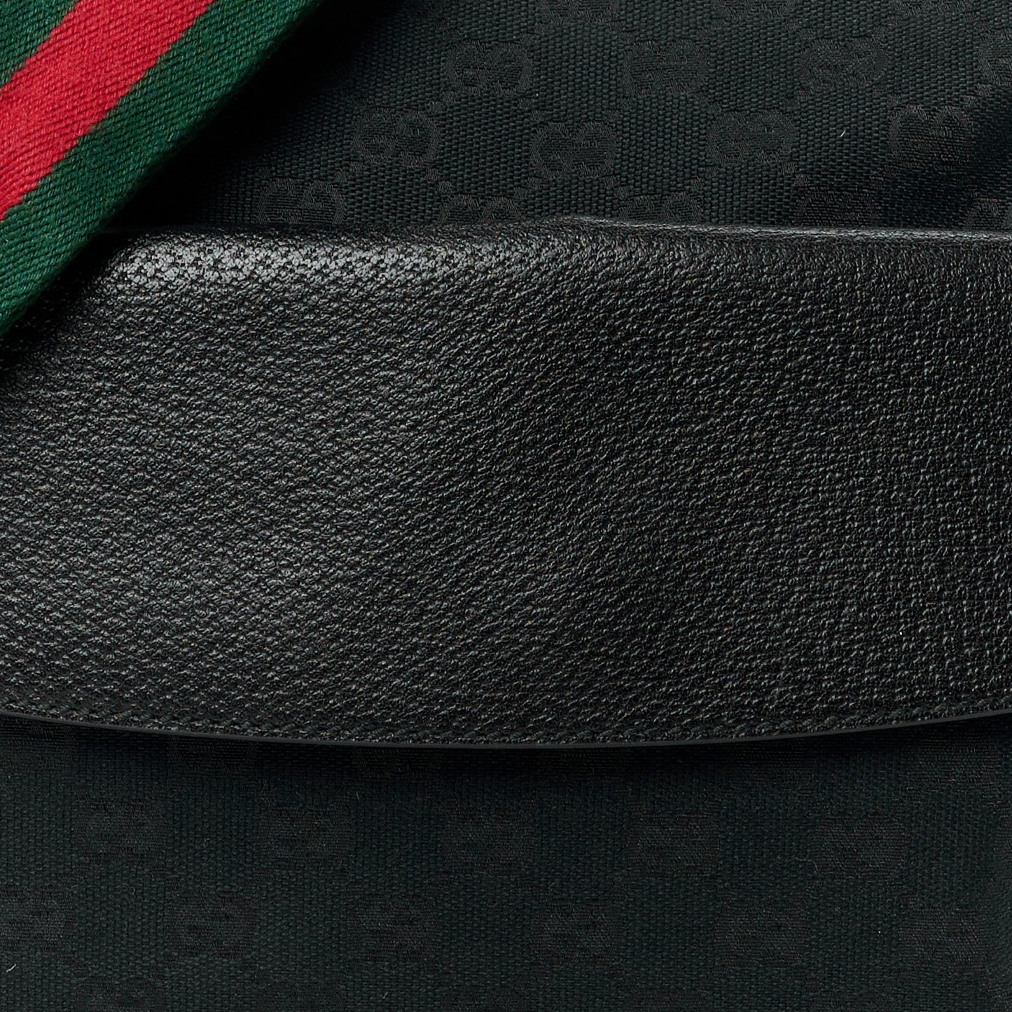 Monogram Signature Web Small Messenger Black