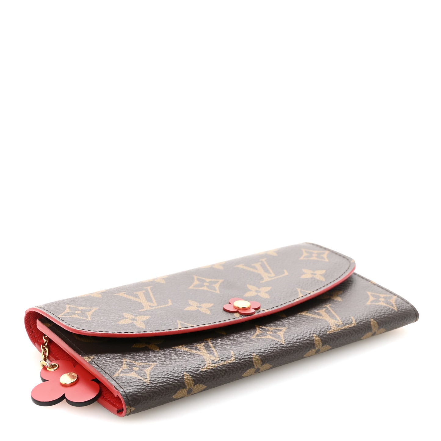 Monogram Bloom Flower Emilie Wallet Coquelicot