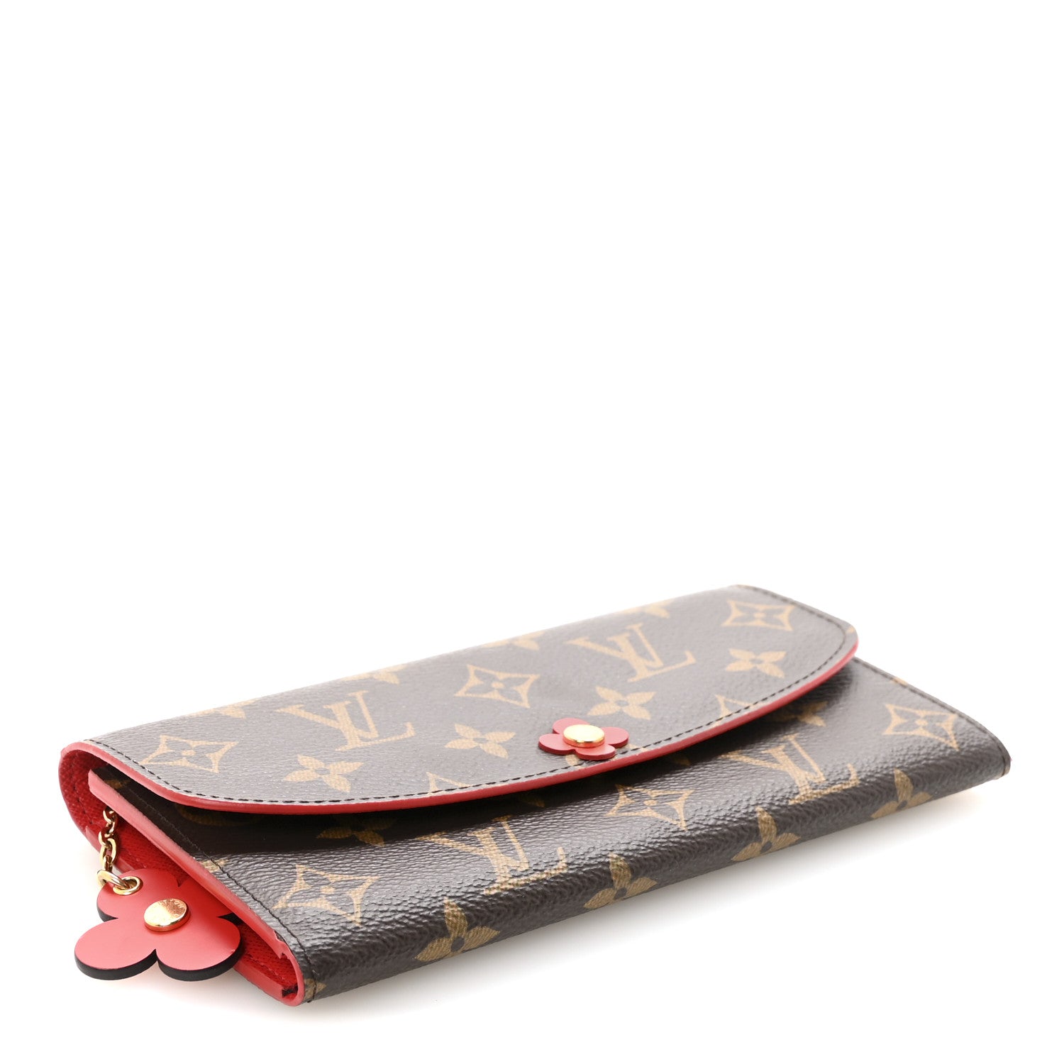 Louis Vuitton Monogram Bloom Flower Emilie Wallet Coquelicot 4 of 7